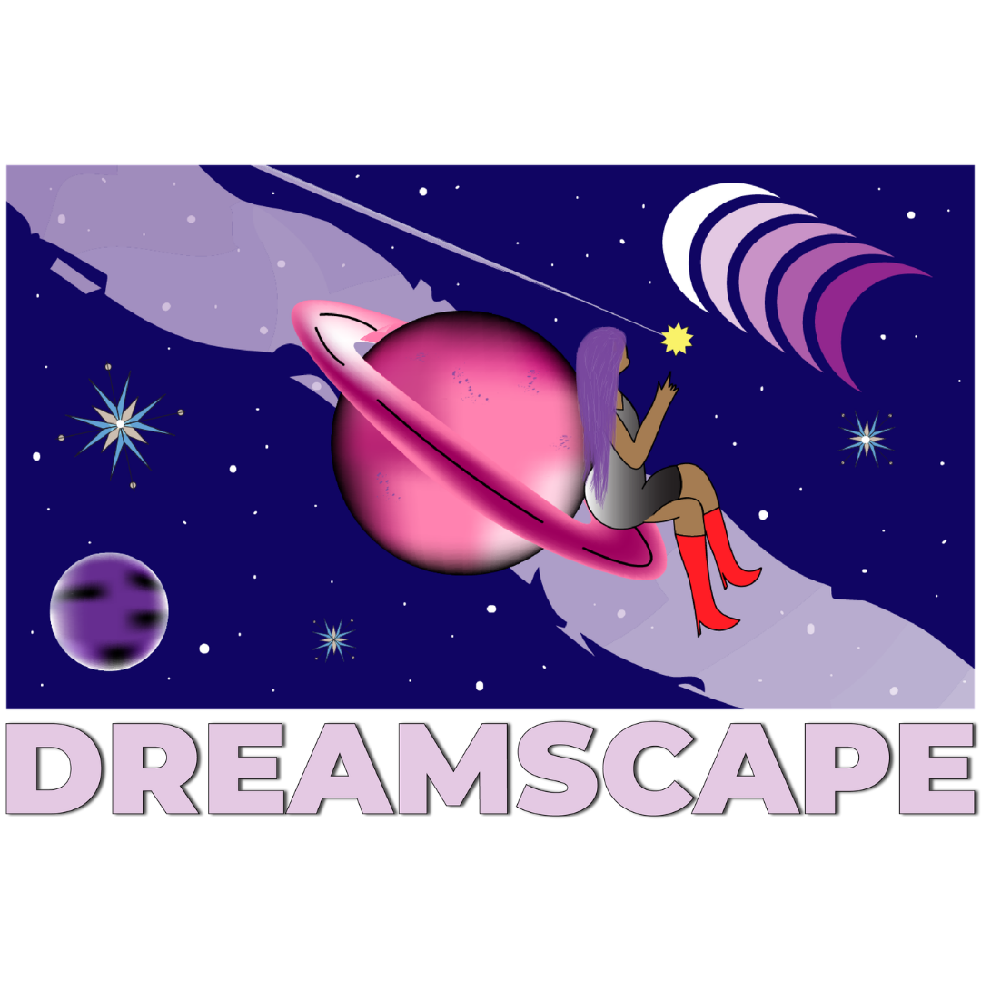 Dreamscape cosmic art illustration by DIANA.Dreamscape cosmic art illustration by DIANA.g — unisex limited edition streetwear, Latina artist, SnowyGee Farewell Collection