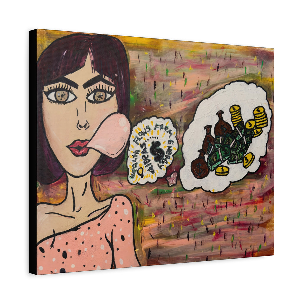 SnowyGee Manifesting — Original Canvas Print