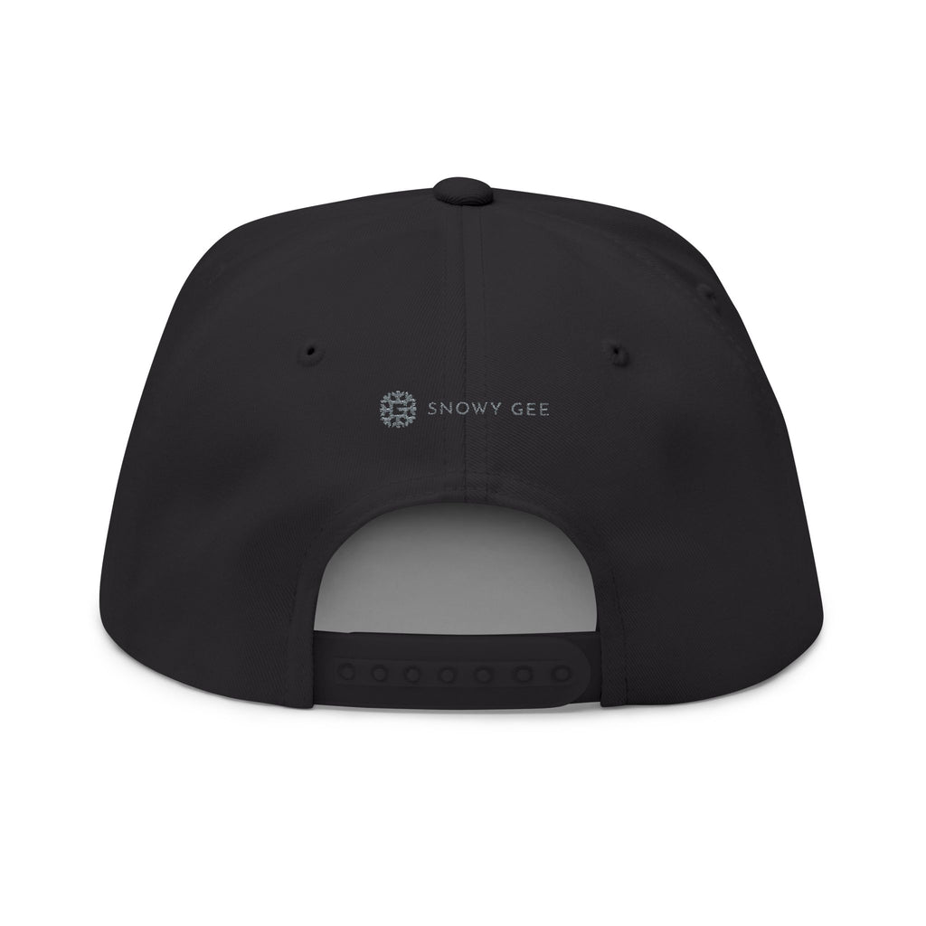 SnowyGee Signature Snapback — Embroidered Logo Cap