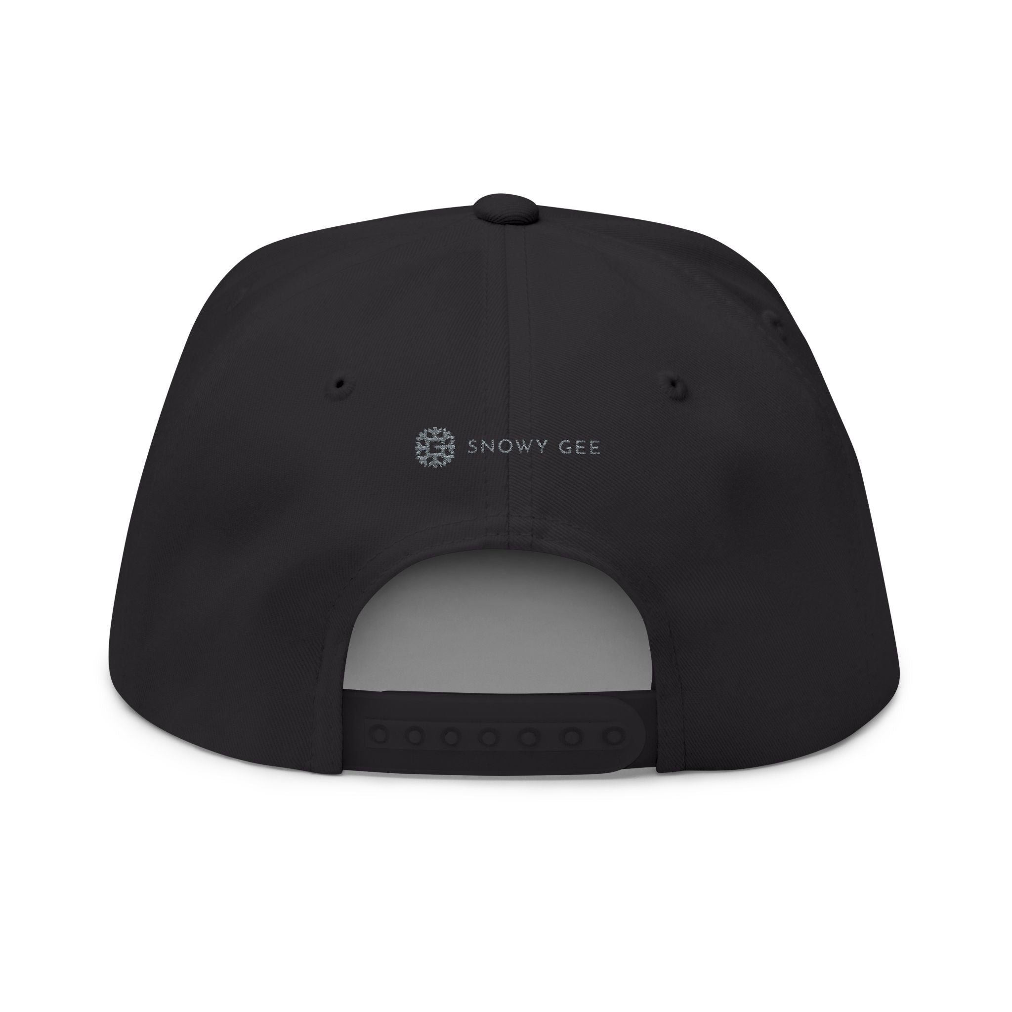 SnowyGee Signature Snapback — Embroidered Logo Cap