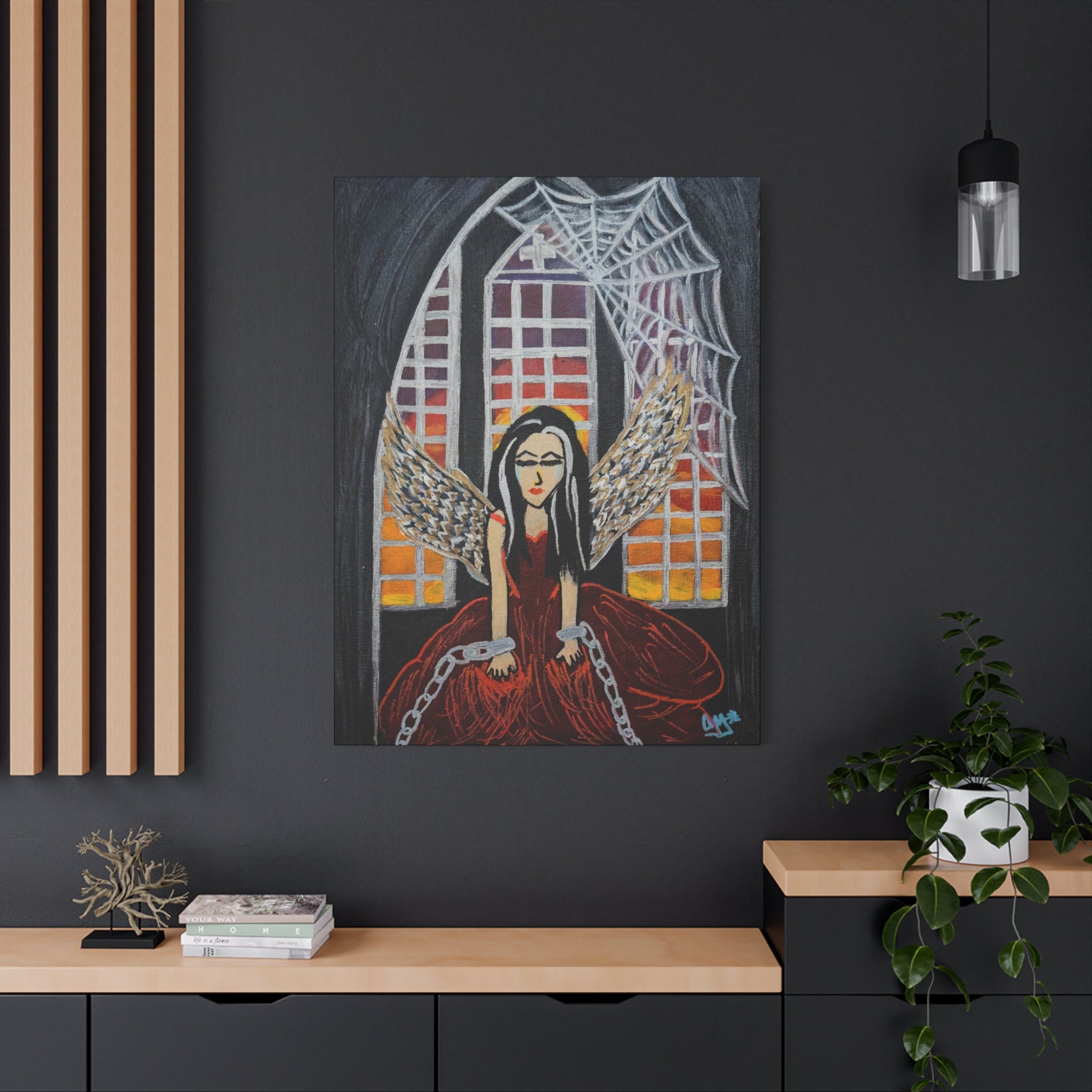 SnowyGee Trapped — Original Canvas Print