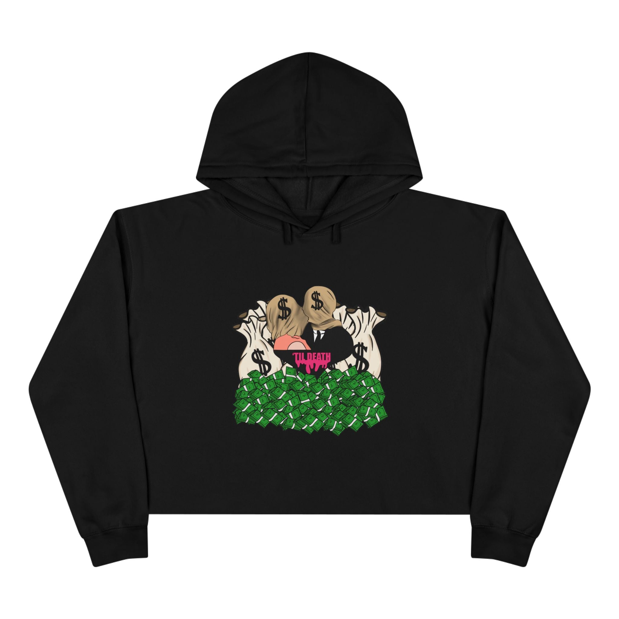 SnowyGee 'Til Death Crop Hoodie