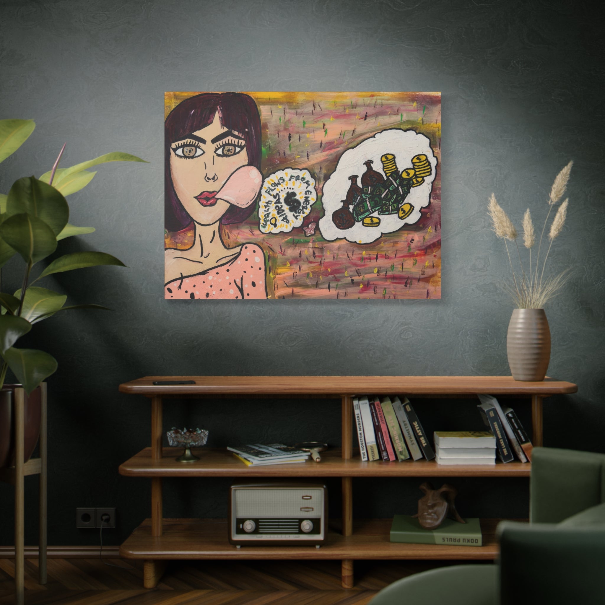 SnowyGee Manifesting — Original Canvas Print