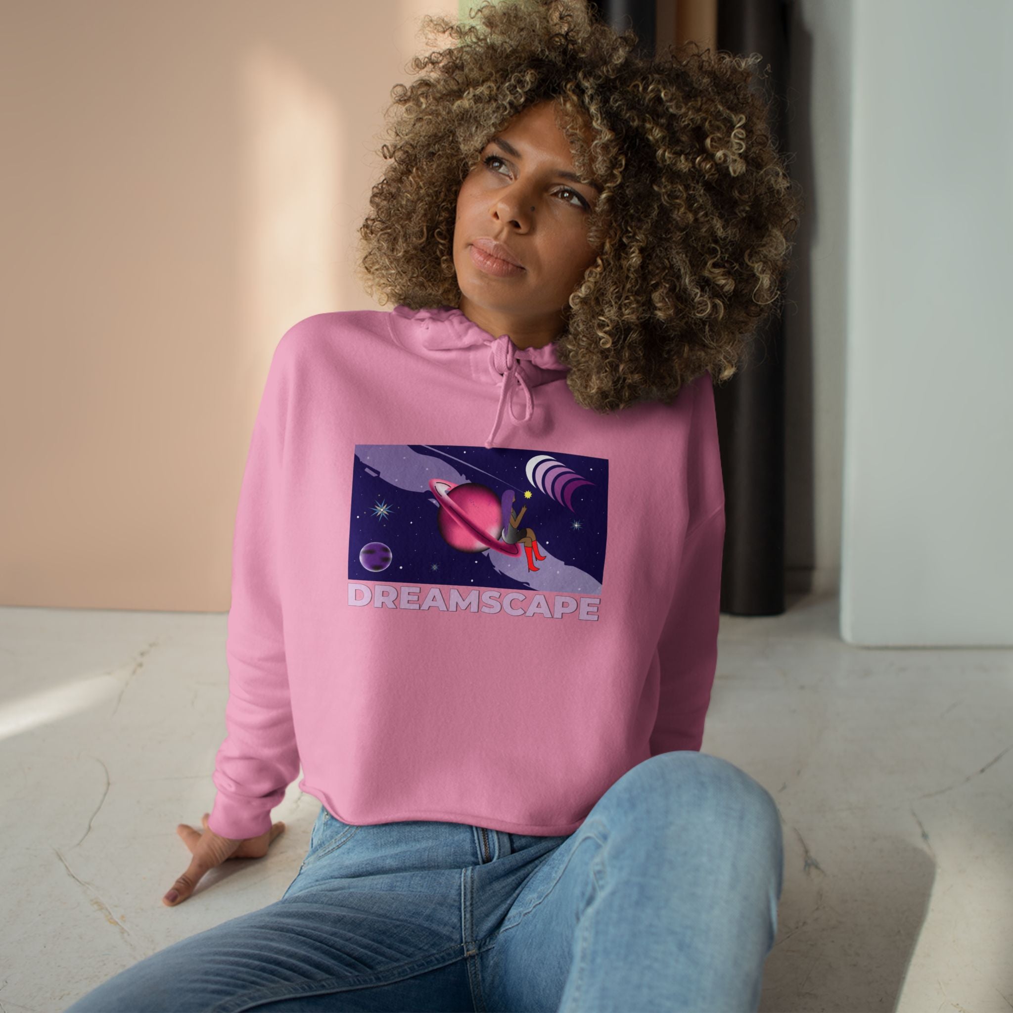 SnowyGee Dreamscape Crop Hoodie