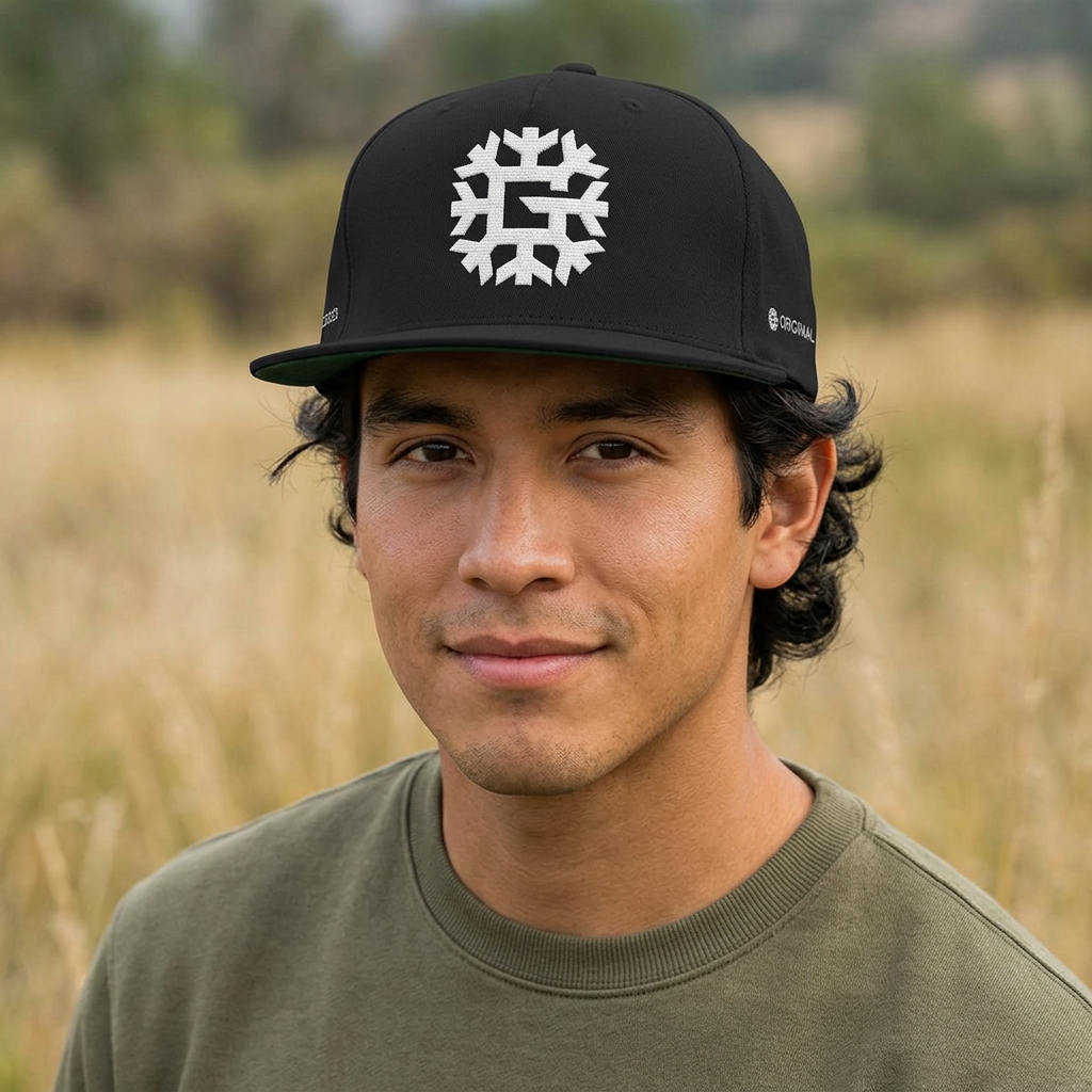 SnowyGee Signature Snapback — Embroidered Logo Cap