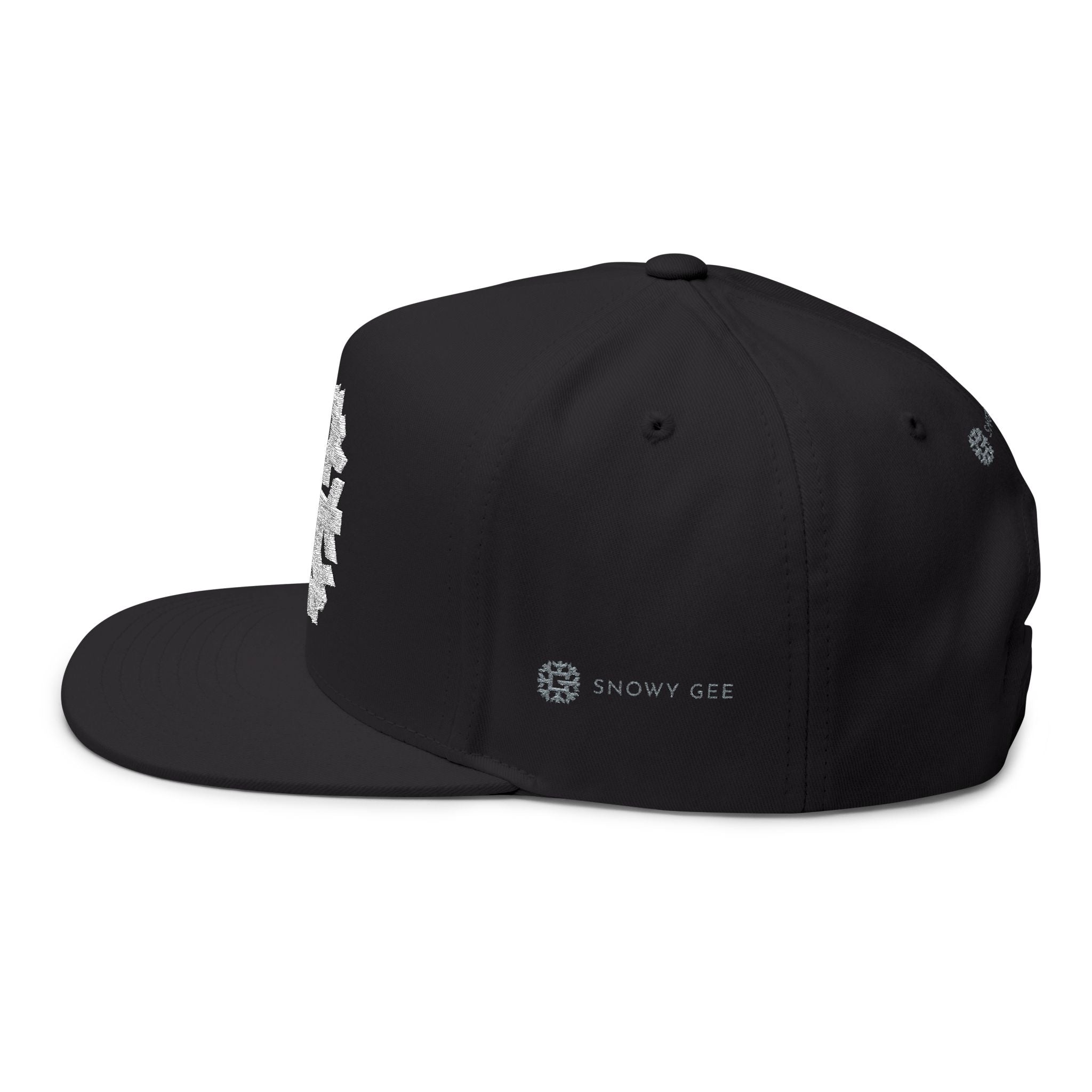 SnowyGee Signature Snapback — Embroidered Logo Cap