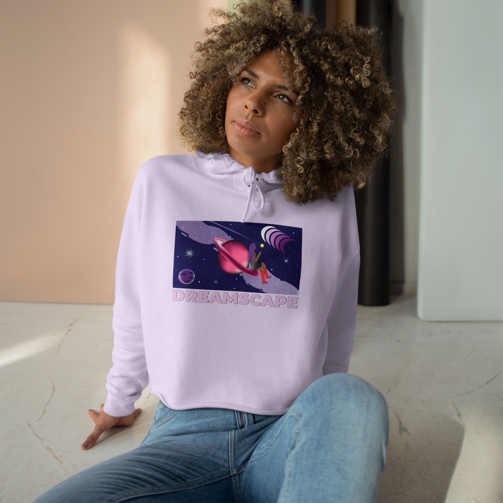 SnowyGee Dreamscape Crop Hoodie