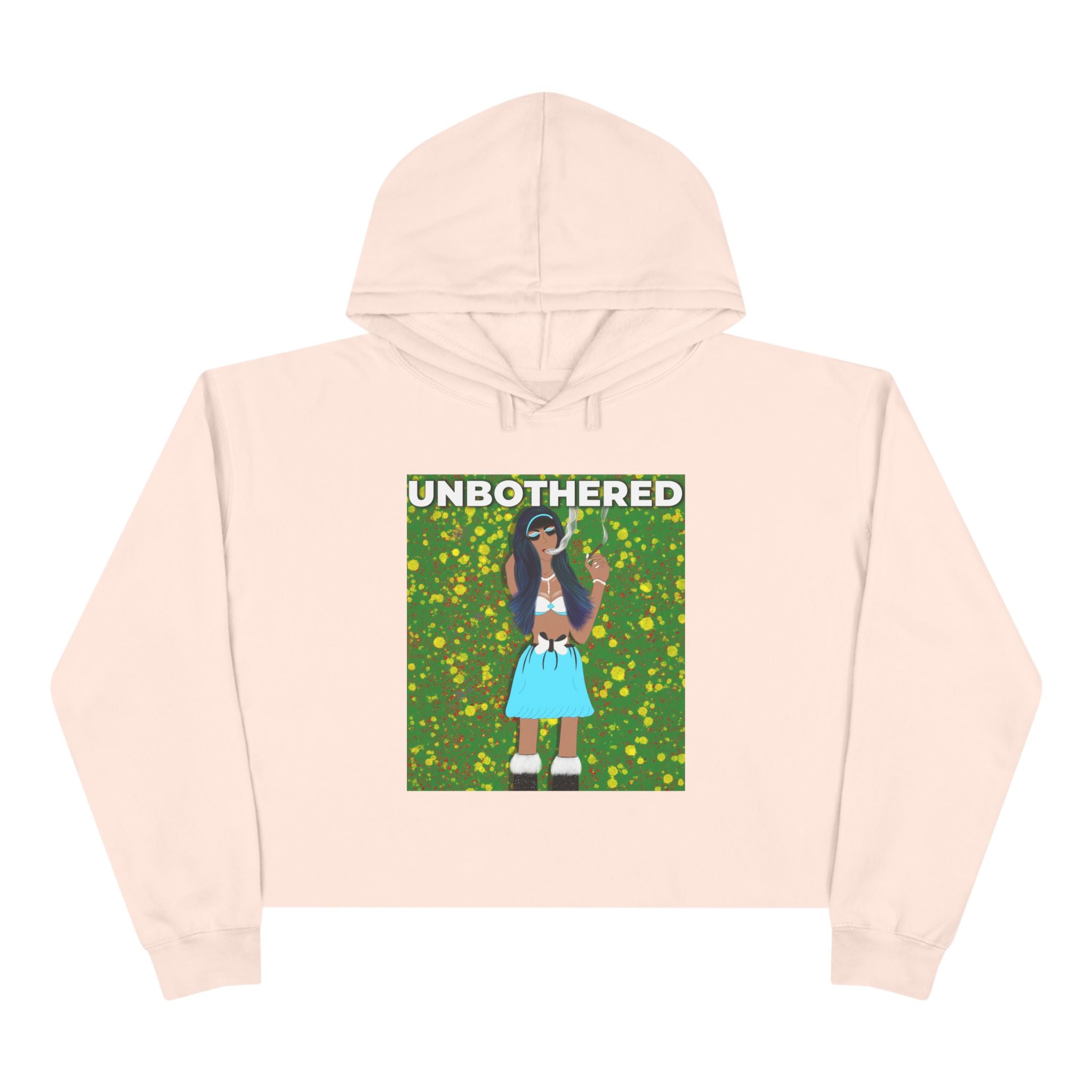 SnowyGee Unbothered Crop Hoodie