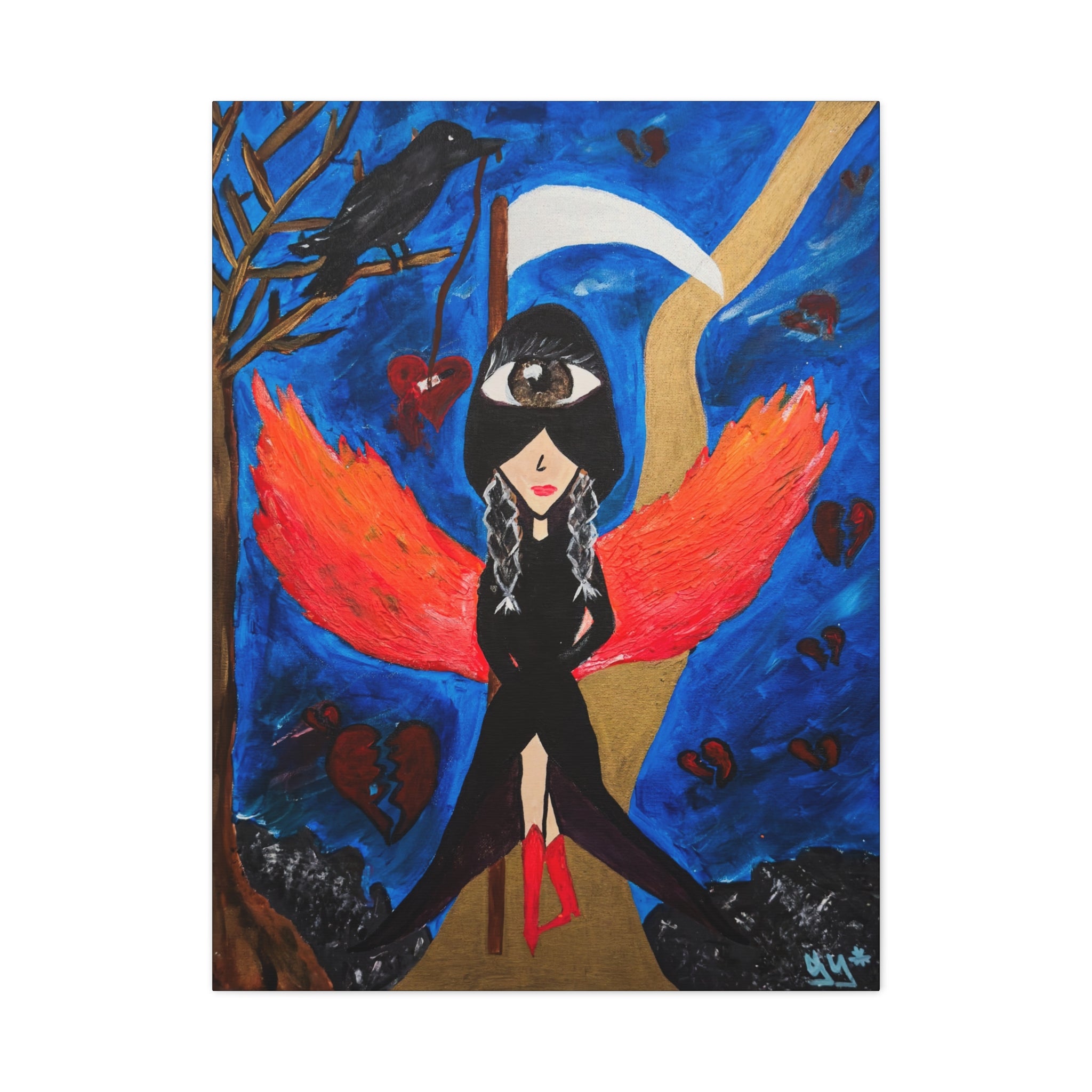 SnowyGee Heartbreaker — Original Canvas Print