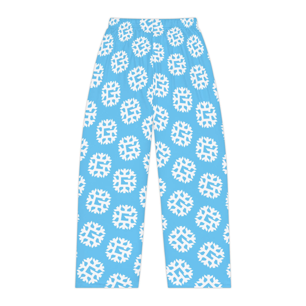 SnowyGee Signature Monogram Pajama Pants — Blue