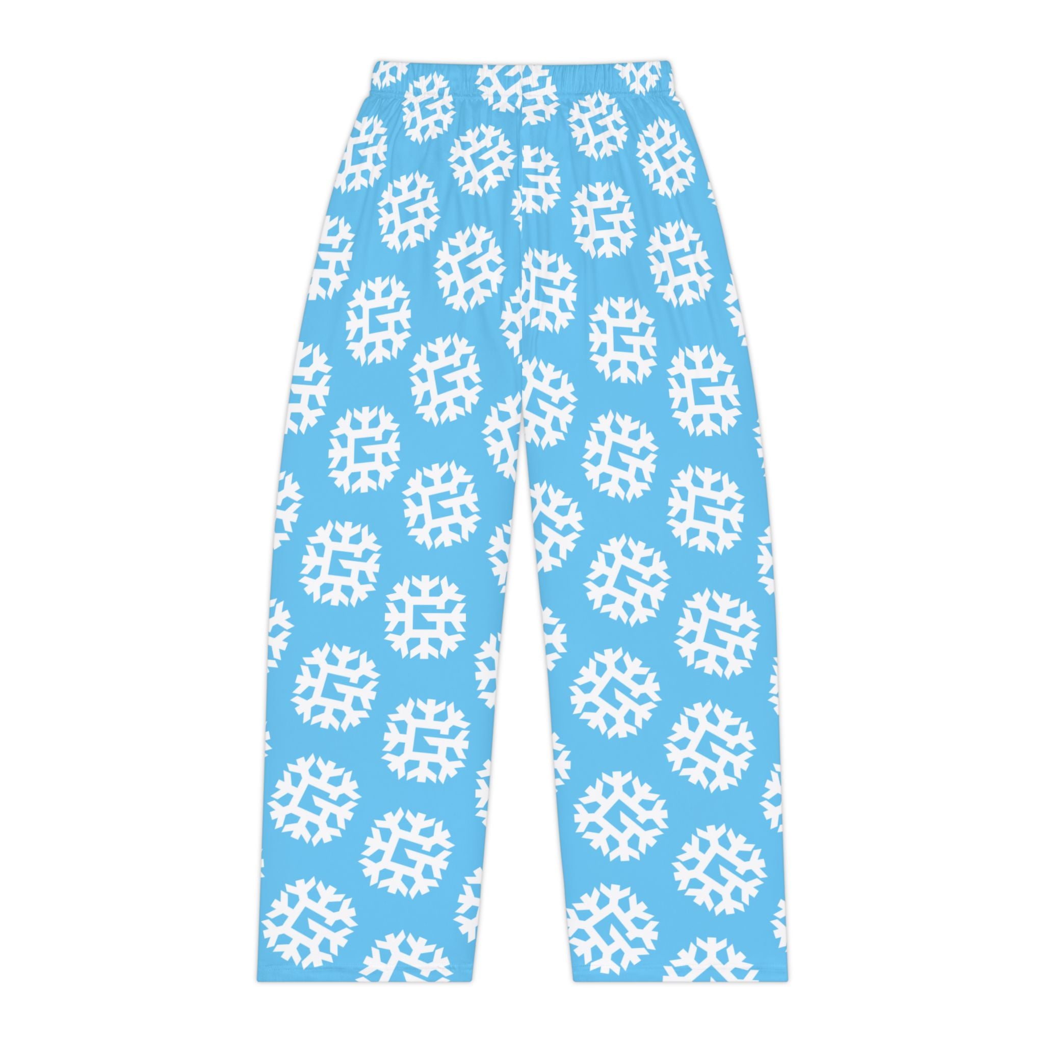 SnowyGee Signature Monogram Pajama Pants — Blue