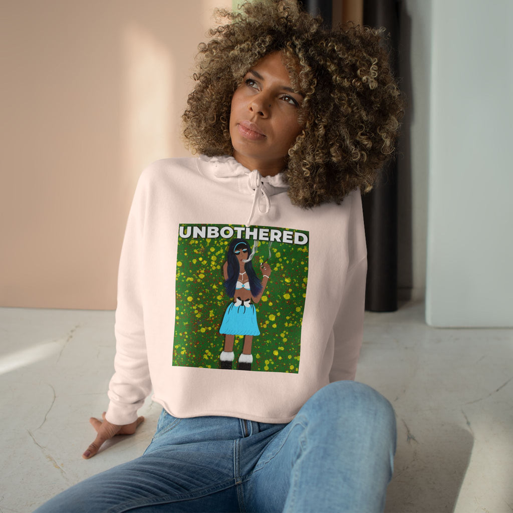 SnowyGee Unbothered Crop Hoodie