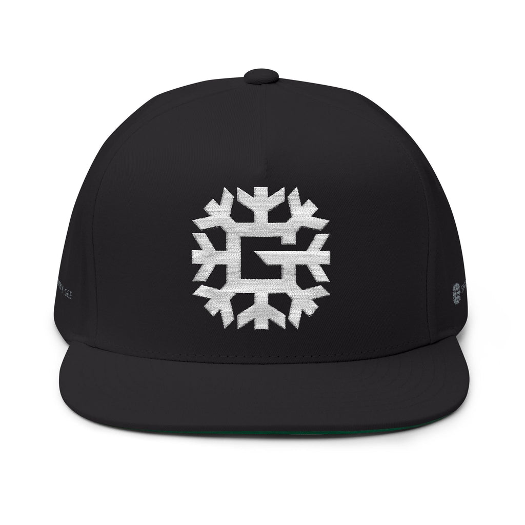 SnowyGee Signature Snapback — Embroidered Logo Cap