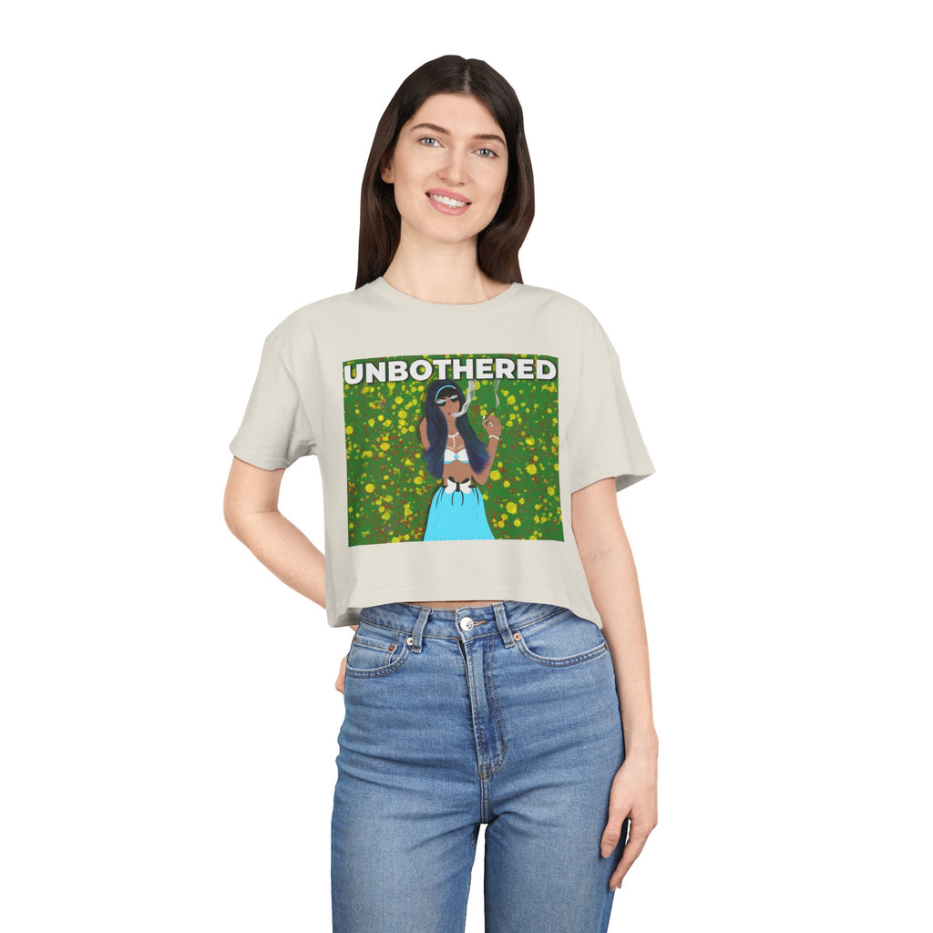SnowyGee Unbothered Crop Tee