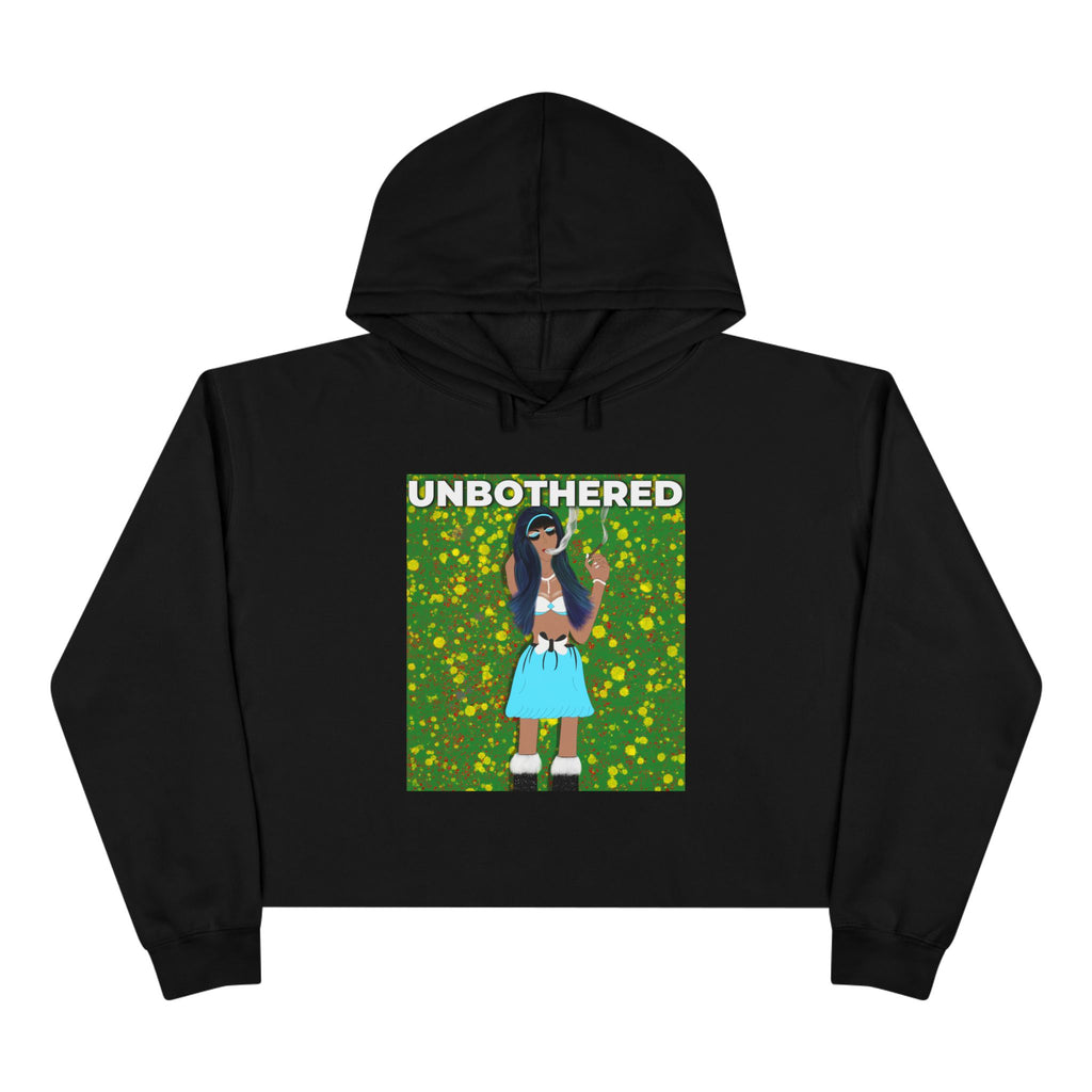 SnowyGee Unbothered Crop Hoodie