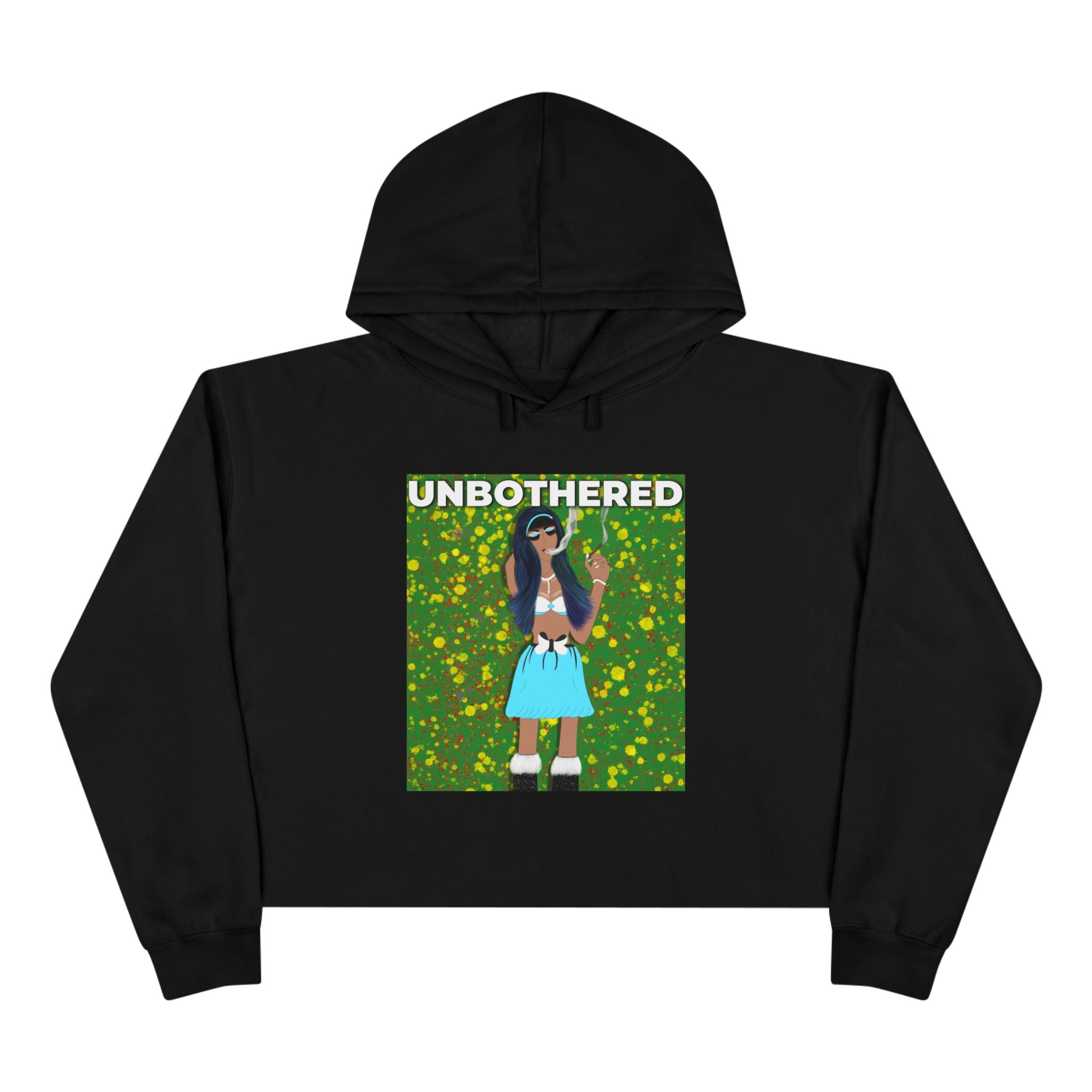 SnowyGee Unbothered Crop Hoodie