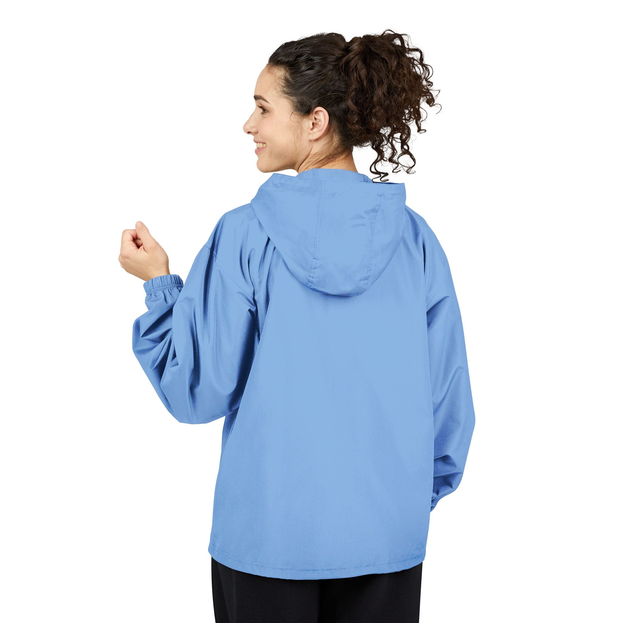 SnowyGee Embroidered Anorak — Packable Windbreaker