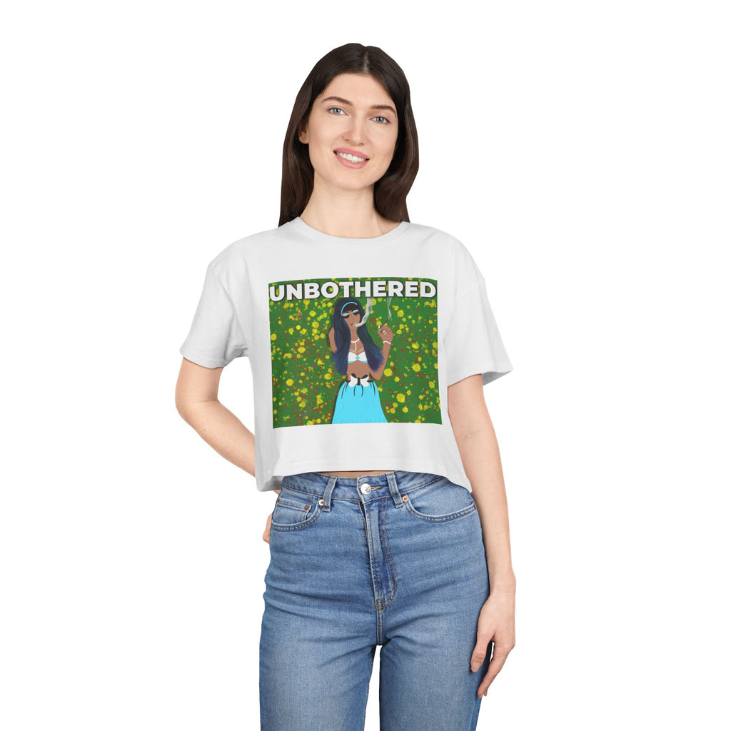 SnowyGee Unbothered Crop Tee