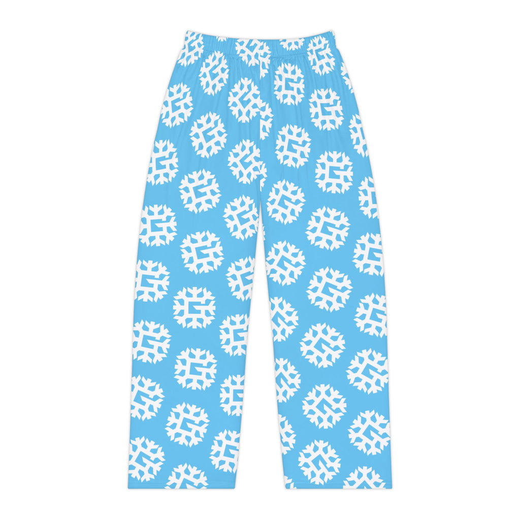 SnowyGee Signature Monogram Pajama Pants — Blue