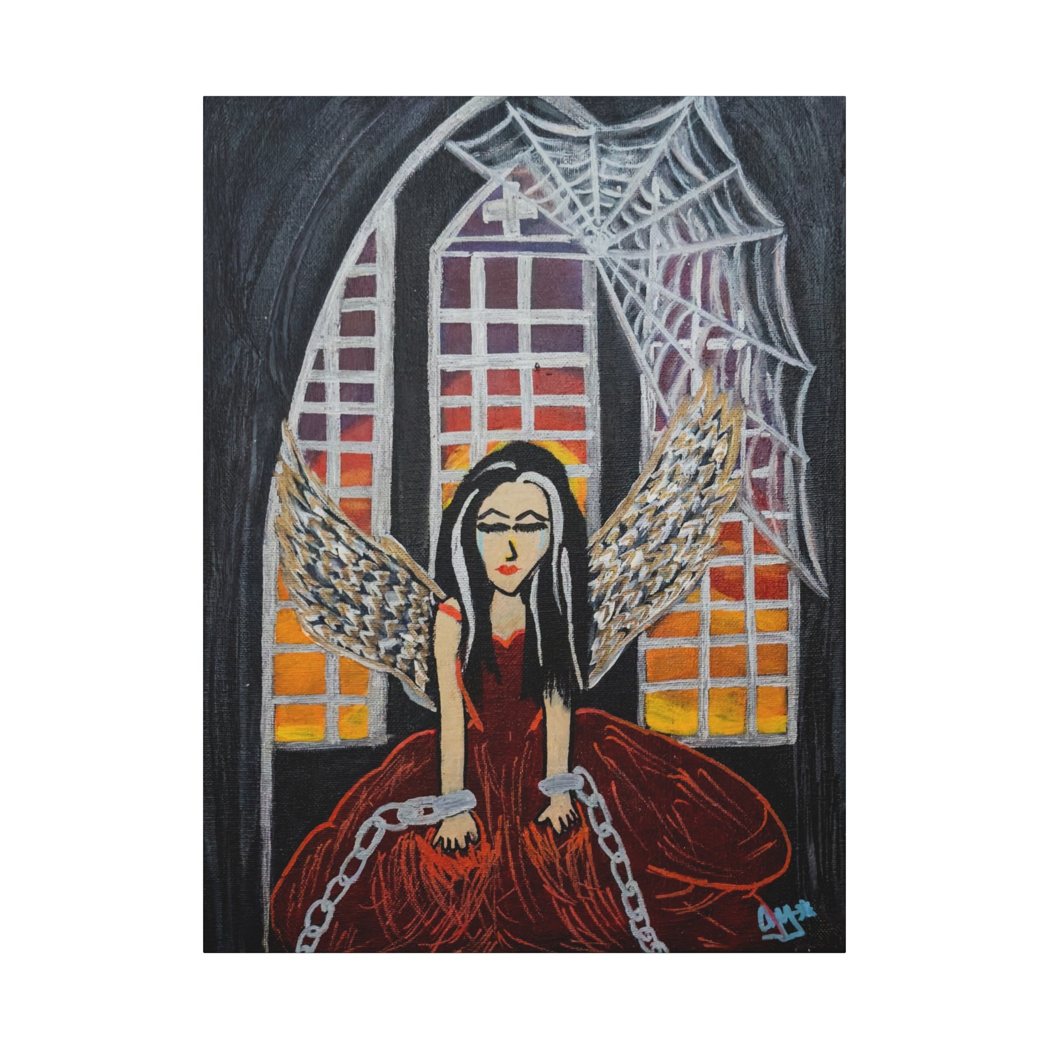 SnowyGee Trapped — Original Canvas Print