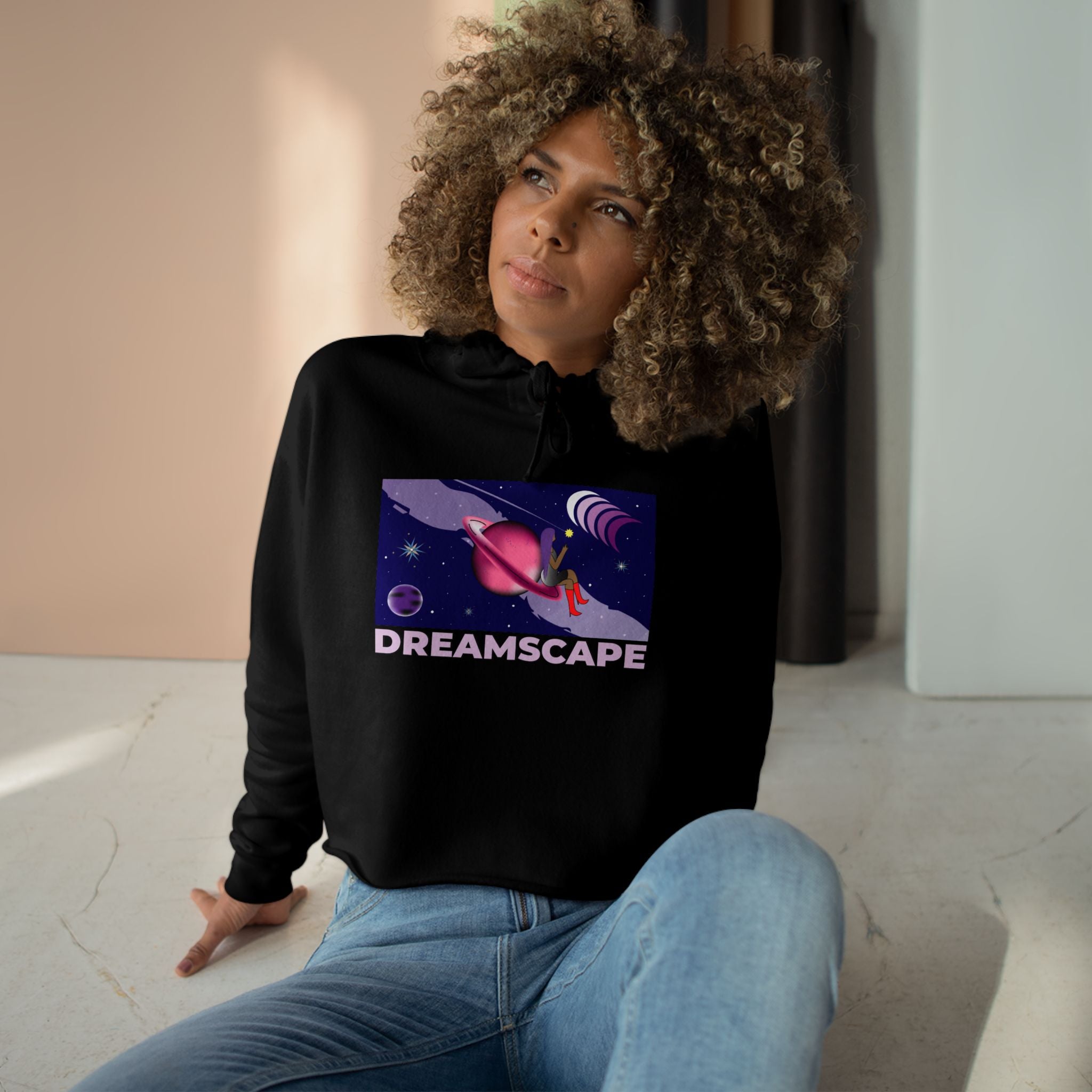 SnowyGee Dreamscape Crop Hoodie