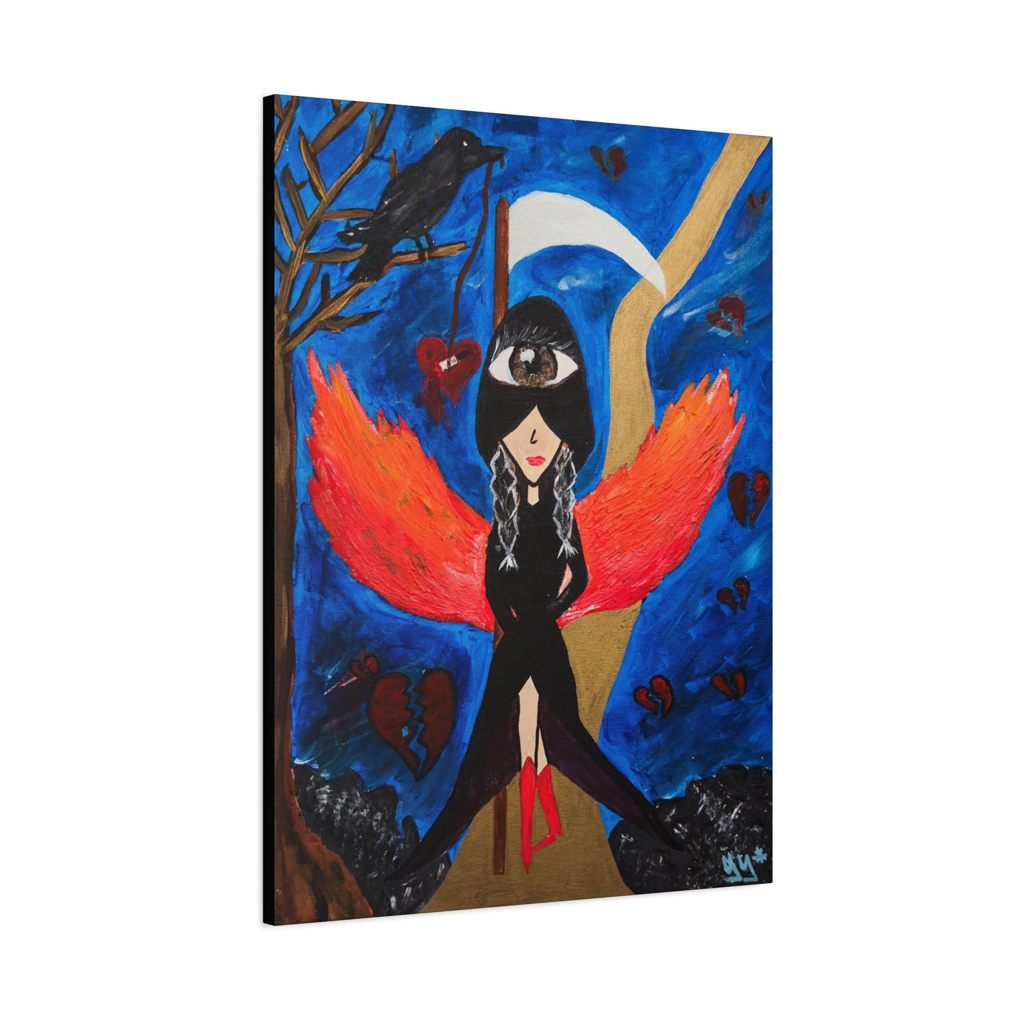 SnowyGee Heartbreaker — Original Canvas Print